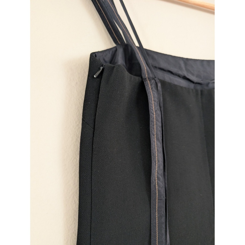 Helmut Lang Back Lip Mini Dress Silk Lined Black 90s Club Shift Minimalist XS - Picture 13 of 13